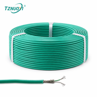 Câble de compensation thermocouple K blindé et toronné, en cuivre étamé, avec gaine en silicone IP65, pour applications industrielles de mesure de température (Ni-Cr/Ni-Si)