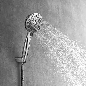 Banyo krom abs plastik el duşu kafa 10 fonksiyonlu yüksek basınçlı spa duş başlığı