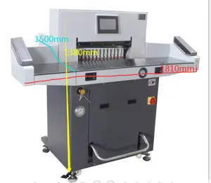 Máquina de corte de papel hidráulica automática frontal, cortador de papel hidráulico de 72cm, 720mm