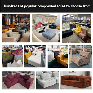 Canapé-<span class=keywords><strong>lit</strong></span> modulaire en tissu compressé sous vide, pliable, convertible, amovible, lavable, design gain <span class=keywords><strong>de</strong></span> place, extensible, OEM - Product Image 5