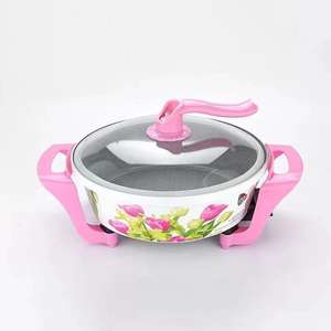 หม้อไฟฟ้าอเนกประสงค์ ไมแฟน สโตน แมจิก พอท 4.1L-6L พร้อมซึ้งนึ่ง ฝาแก้วนิรภัย สีชมพูสวยงาม - Product Image 1