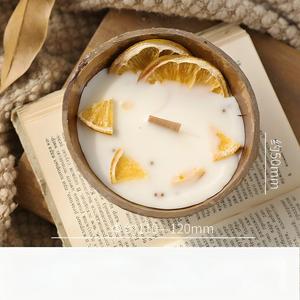 Vela Aromática Romántica en Tazón de Coco con Flores Secas Hechas a Mano, Decoración Lujosa para el Hogar y Fiestas, Regalo para el <span class=keywords><strong>D</strong></span>ía de San Valentín - Product Image 5