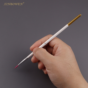 Xinbowen Art Supplies 6 Pcs 0 00 000 dimensioni Nylon capelli <span class=keywords><strong>acquerello</strong></span> acrilico pittura a olio Set di pennelli Liner pennelli da disegno - Product Image 5