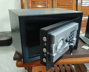 Electronic Digital Safe <b>Box</b> <b>with</b> Keypad <b>Lock</b> Black Security Vault for Home Office Use - Product Image 5