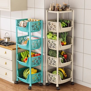 Carrito <span class=keywords><strong>de</strong></span> almacenamiento <span class=keywords><strong>de</strong></span> cocina <span class=keywords><strong>de</strong></span> plástico extraíble <span class=keywords><strong>de</strong></span> varias capas con ruedas para frutas, verduras y refrigerios, estante <span class=keywords><strong>de</strong></span> almacenamiento para cocina - Product Image 3