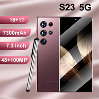 Teléfonos Inteligentes S23 con Sistema Android Incell, Desbloqueo por Huella Dactilar, CDMA LTE, Pantalla LCD de 6.82 Pulgadas, 3G+64G, Cuatro Núcleos, 90Hz, Reconocimiento Facial