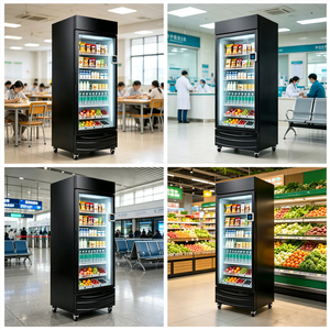 Distributeurs automatiques intelligents de 600 L alimentés par l'IA pour snacks et boissons, réfrigérateur Grab-And-Go à 99,5 % de précision, 0-10 ° Réfrigérateur intelligent à écran tactile - Product Image 6