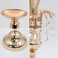 Vase en fer de luxe de haute qualité pour centre de table de mariage, idéal pour la décoration florale des tables principales d'hôtels et de restaurants - Vente directe en gros