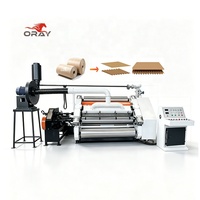 Support de rouleau flexible motorisé Oray Oblique Cassette pour machine à carton ondulé simple face, compatible matériaux A/B/C/E/BC multi-cannelures