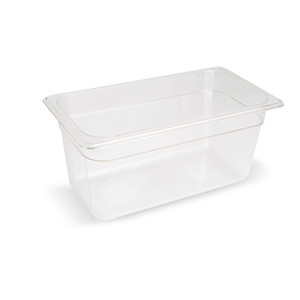 Contenitore per Alimenti in Policarbonato Formato 1/3 Rettangolare Trasparente - Product Image 1