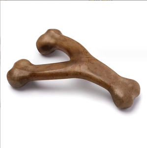Juguete de Nylon Resistente para Perros con Forma de Hueso, Apto para Alimentos, para Masticadores Agresivos, con Sabor a Tocino, Pollo, Carne, Cacahuete y Madera - Product Image 1