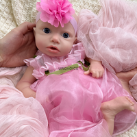 Realistische Lebensechte Silikon-Reborn-Puppen Weicher Vollsilikon-Körper Echte Berührung Handgefertigte Anatomisch Korrekte Puppe Geschenk für Mädchen
