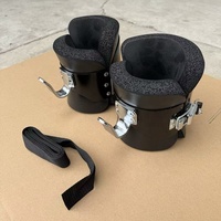 Bottes d'inversion robustes avec crochets en acier, bottes anti-gravité pour la maison, la salle de sport, le fitness, l'entraînement de force, les tractions et les exercices de musculation