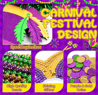 Masques de fête de carnaval Mardi Gras, colliers de perles, bandeaux, bracelets en silicone, pièces de monnaie dorées, autocollants de tatouage, accessoires photo, cadeaux pour stand photo
