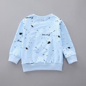 Conjuntos de Ropa para Niños, Trajes de Algodón Azul de Manga Larga para Niños, Conjunto con Estampado de Estrellas - Product Image 3