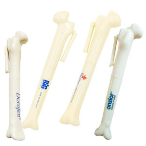 New Design Novelty Bone <b>Pen</b> Promotional Plastic Scary Skeleton Ballpoint <b>Pen</b> With Custom Logo - Product Image 1