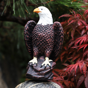 Statue d'Aigle Chauve Américain en Résine en Gros, Sculpture Animale, <span class=keywords><strong>Figurine</strong></span> de Faucon pour Décoration de Jardin, Extérieur, Patio, Cour, Allée - Product Image 2