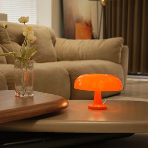 Mushroom <b>table</b> lamp <b>cream</b> style living room bedroom study <b>table</b> lamp Nordic creative homestay <b>bedside</b> glass decorative lamp - Product Image 6