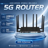 Router CPE AX3000 WiFi6 5G con Bloqueo de Banda TR069, Router 5G con Doble Ranura para Tarjeta SIM, Módem 5G, Router Wifi