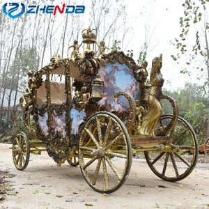 Carruaje Clásico Estilo Victoria Real con Caballos, de Lujo, para Bodas y Jardines, Carruajes Eléctricos - Product Image 2
