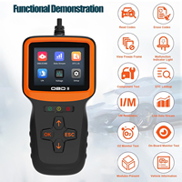 Escáner de Diagnóstico Automotriz OBD2 Ultra Profesional, 9 Protocolos, Pantalla a Color de 2.8 Pulgadas, 1 Año de Garantía, Lector de Códigos, Multi-Idioma