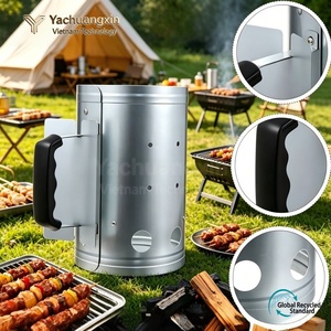 Encendedor de barbacoa metálico con asa, herramienta ligera para encender fuego en exteriores y camping - Product Image 2
