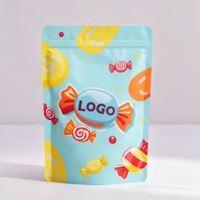 Sachet Doypack mat anti-odeur de qualité alimentaire, homologué FDA, à fermeture éclair, facile à ouvrir, de fabrication OEM