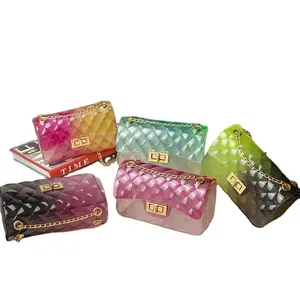 Đáng Yêu Thời Trang PVC Mùa Hè Womens Ví 2022 Hợp Thời Trang Ngọt Ngào Ins Nữ Túi Crossbody Rõ Ràng Thạch Ví Túi Xách Trong Số Lượng Lớn