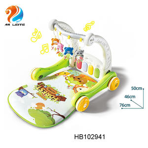 Cadre <span class=keywords><strong>de</strong></span> fitness 2 en 1 <span class=keywords><strong>Tapis</strong></span> <span class=keywords><strong>de</strong></span> jeu à pédale Piano avec musique légère Poussettes pour bébé Apprendre à marcher <span class=keywords><strong>Tapis</strong></span> <span class=keywords><strong>de</strong></span> gym pour bébé - Product Image 3