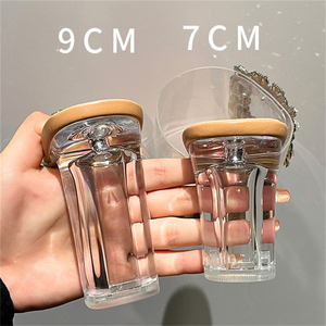 2025 Design Summer <b>Crystal</b> Hollow Sandals European and American slippers High Heels square Toe Women's Shoes - Product Image 4