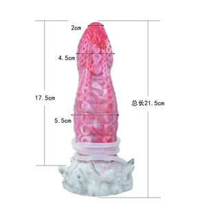 YOCY Big Head Octopus Anal Sex Toy Silicone Flexible Fantasy Dildo Tentacle Masturbator for Women Anus Beads <b>Suction</b> Cup Cock - Product Image 6
