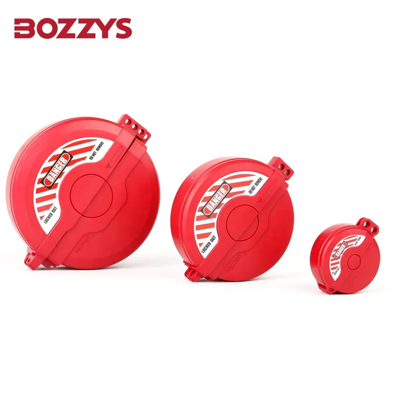 7 أنواع من قفل صمام البوابة من BOZZYS Red DuPont البلاستيكي لإصلاح المعدات الصناعية