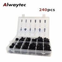 Kit de clips de fixation automatique 240/350/415pc rivet de goupille de retenue à vis mixte pour voiture trou d'aile pare-chocs garniture de porte panneau pare-brise
