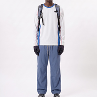 T-shirt de sport à manches longues H-Line color block, manches raglan, haut d'extérieur, nouvelle collection automne pour la randonnée – Vente chaude directe usine
