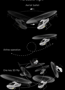 C129 V2 <span class=keywords><strong>Hélicoptère</strong></span> RC de voltige à 360 degrés, Mini avion, Modèle d'avion sans ailes à maintien d'altitude quadridirectionnel, Jouet d'aviation - Product Image 4