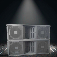Cabinet de haut-parleur passif professionnel Double 12 pouces 3 voies scène extérieure passive réseau de lignes professionnelles grands concerts