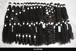 Lots de Cheveux Humains Vierges Bruts à Double Trame, Bouclés Birmans, en Gros, Extensions de Cheveux Alignées aux Cuticules pour Femmes Noires - Product Image 2