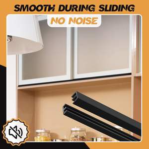 Rail de porte coulissante <span class=keywords><strong>en</strong></span> <span class=keywords><strong>PVC</strong></span>, double rainure <span class=keywords><strong>en</strong></span> <span class=keywords><strong>U</strong></span>, profil ABS, glissière <span class=keywords><strong>en</strong></span> verre, poussoir-tiroir - Product Image 4