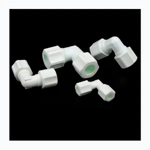 Customized PP 90 Degree Male Deg Elbow Plastic Joint PP Male Elbows Compression Fittings Pipe Joint Elbow