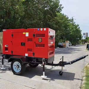 Generador diésel móvil de 380 V, 50 Hz, trifásico, 10 kW, 100 kW, 75 kVA, 80/100/150 kVA, montado en remolque con motor Perkins/Yanmar - Product Image 1