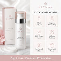 Crème de nuit pour le visage à l'escargot 60 ml, filtrat d'escargot, glycérine, texture riche, hydratation profonde, nourrissante, éclaircissante, pour tous types de peau