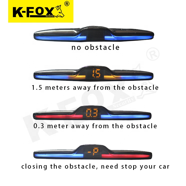 6 sensors reverse warning systems Front back parking assistant car reverse aid car parking sensor system