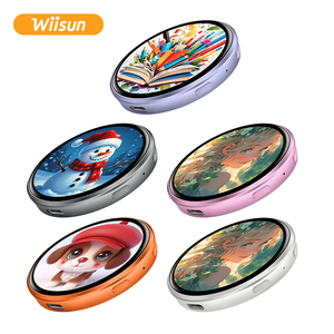 Badge numérique intelligent H01 E-Badge en gros, écran tactile ABS de 1,85 pouce, affichage photo anime personnalisé, épingle de revers électronique OEM - Product Image 1