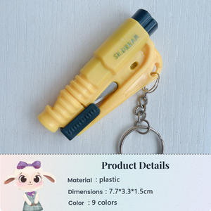 <span class=keywords><strong>Kit</strong></span> d'outils d'autodéfense pour femmes, fournitures, marteau de sécurité automobile, sifflet d'urgence automobile, brise-vitre, porte-clés, coupe-ceinture de sécurité, porte-clés - Product Image 4