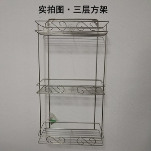 Huasimeng Stainless Steel Corner Shelf 2 Tier Kitchen Storage Organizer Multi Function Bathroom Wall Mounted Rack - Product Image 3