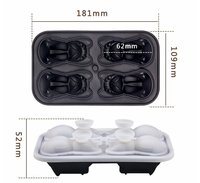 Moule à glaçons en silicone de qualité alimentaire sans BPA, écologique, réutilisable, résistant à la chaleur (240°C), antiadhésif, compatible lave-vaisselle et congélateur