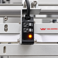 Machine automatique de raccordement de rubans élastiques VMA à prix de gros avec alimentation et découpe pour la couture de vêtements