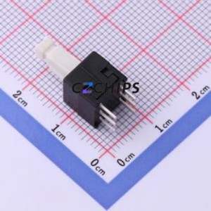 PB-22E85PA-S-9.5C-E-W Push Button Switch Through hole Component (THT) Switch Self-Locking 300mA 12V 2.5N - Product Image 2