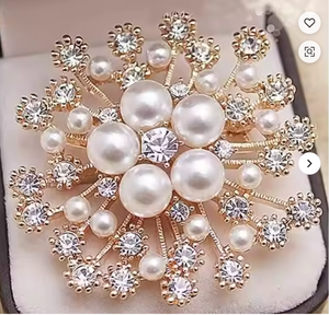 Broches de flocon de neige broches de mariage strass flocon de neige femmes broche broche pour cadeaux - Product Image 6