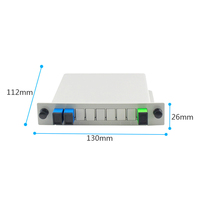 Divisor PLC de Fibra Óptica 1X2 LGX, Cassette Divisor PLC, Equipo de Fibra Óptica FTTH SC APC UPC G657A1